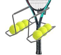 Supporto Da Parete Per Racchetta Da Tennis - 10,05 X 9,06 Pollice Supporto Per Palla Risparmio Di Spazio In Acciaio Al Carbonio | Organizzatore Da Garage A Parete Per, Palestra A Casa, P