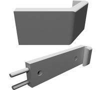 Supporto da Parete per Router Asus RT-AC88U - Staffa con Cavi Verso Basso