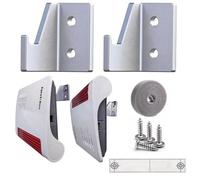 Supporto da parete per router AVM Fritz!Box, set da 2 pezzi, con accessori di montaggio, fascette stringicavo e adesivi per marcatori di foratura