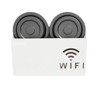 Supporto da parete per router WiFi - Supporto da parete per proiettore nero | Mensola per modem e Wi-Fi | Supporto per router per casa e ufficio | da parete resistente per