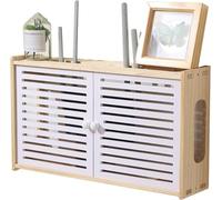 Supporto da parete per router wireless, mensola sospesa creativa per la gestione dei cavi e soluzione decorativa di archiviazione