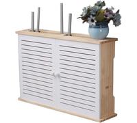 Supporto da parete per router wireless, mensola sospesa creativa per la gestione dei cavi e soluzione decorativa di archiviazione