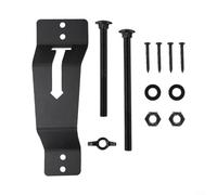 Supporto da parete per ruota di scorta per rimorchio, con ampia piastra fissa da 6,1 cm per una maggiore stabilità e sicurezza (nero)