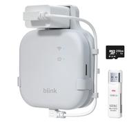 Supporto da parete per scheda micro SD da 256 GB e uscita per modulo Blink Sync XR con cavo corto, scheda SD per archiviazione video locale con lettore, risparmia spazio, staffa di montaggio per