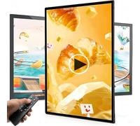Supporto da parete per schermo LCD per menù digitale per pubblicità, display da 10,5 '' a 43 '' per ristoranti e negozi, riproduzione video/immagini da remoto/USB, staffa di montaggio inclusa