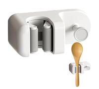 Supporto da parete per scopa - Pinza per attrezzi adesiva, organizer per gruccia per scopa, clip per utility da parete, supporto per riporre oggetti domestici | organizzatore di pulizia per