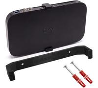 Supporto da parete per Sky Q Main Box 1TB/2TB, PETG sicuro dietro staffa TV, supporto salvaspazio discreto, include viti e tasselli, nero