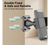 Supporto da parete per smartphone offre stabilità e facile regolazione