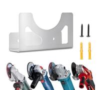 Supporto da parete per smerigliatrice angolare di alta qualità con materiale di fissaggio adatto per molti produttori Einhell Makita Bosch Dewalt Flex e molto altro ancora