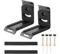 Supporto da parete per soundbar in acciaio resistente con angolo regolabile, staffa per altoparlante zincata da 3 mm con imbottitura in EVA e cinghie per Bose TV, serie B, nero