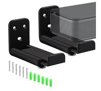 Supporto da parete per soundbar - Mensola da parete galleggiante | Sistema anti-caduta con profondità regolabile 9-14 cm per montaggio sotto TV in casa e camera