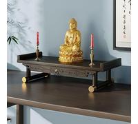Supporto da parete per statua di Buddha, Feng Shui, per Guan Gong e Guanyin, piedistallo per esposizione del dio della ricchezza, tavolo per meditazione e incenso in bambù