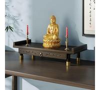 Supporto da parete per statua di Buddha, Feng Shui, per Guan Gong e Guanyin, piedistallo per esposizione del dio della ricchezza, tavolo per meditazione e incenso in bambù