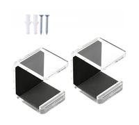 Supporto da parete per supporto per bastone da hockey da 2 pezzi - Supportto parete per bastone da hockey in acrilico con cuscinetto antigraffio | Gancio di stoccaggio orizzontale per lo spogliatoio