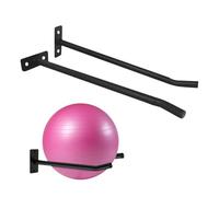 Supporto da parete per supporto per palla da yoga - Rack di stoccaggio multifunzionale | Porta risparmio di spazio per skateboard per stuoie da yoga o attrezzature per esercizi | Organizzatore da