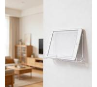 Supporto da parete per tablet in acrilico che supporta scenari multitasking mantenendo lo spazio di lavoro organizzato (0312-3)