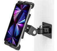 Supporto da Parete per Tablet, Supporto da Parete per iPad in Metallo Ruotabile di 360 Gradi e Regolabile per Tutti i Telefoni Cellulari e i Tablet da 4,7-12,9 Pollici