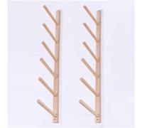 Supporto da Parete per Tappetino da Yoga in Legno, Supporto da Parete Tappetino per Esercizi Rullo in Schiuma e Porta Asciugamani, Ripiano Organizer per Palestra Domestica