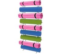 Supporto da parete per tappetino da yoga, organizer in schiuma metallica e scaffale da appendere, 69 ripiani, per attrezzature da allenamento, mensola da parete per casa, palestra e scuola