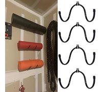 Supporto da parete per tappetino da yoga,rullo in schiuma e porta asciugamani,tappetino per esercizi da appendere per la tua classe di fitness o palestra in casa,confezione da 4