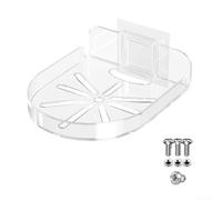 Supporto da parete per telecamera di sicurezza, staffa galleggiante salvaspazio in PP trasparente, 110 x 95 x 30 mm, facile da installare, senza trapano, per uso interno, soggiorno, camera da letto