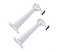 Supporto da parete per telecamera di sorveglianza, set da 2 pezzi, in alluminio, regolabile a 360 gradi, per Arlo Pro Ring CCTV, montaggio a soffitto, bianco, 16,6 cm