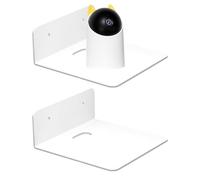 Supporto Da Parete Per Telecamera - Set 2 Piccole Mensole Adesive Galleggianti | Śtaffa Da Parete In Acrilico 12,5 Cm Per Monitor, Telecamera Di Sicurezza, Router, Telefono, Altoparlante, Proiettore