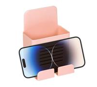 Supporto da parete per telecomando TV, supporto adesivo per telecomando | Scatola di immagazzinaggio per telecomando - Supporto remoto di grande capacità, doppia funzione senza punzone per penne