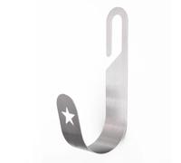 Supporto da parete per tubo da giardino, in acciaio inox, da appendere, per tubi da giardino, cavi di prolunga e organizzazione dei cavi di alimentazione (stella pentacolo)