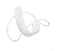 Supporto da parete per tubo flessibile da giardino, struttura robusta in acciaio al carbonio con design salvaspazio (bianco)