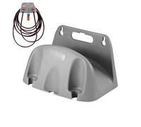 Supporto da parete per tubo flessibile, resistente, 22 x 14 cm, supporto organizer per tubi 'acqua con design a forte carico, di ganci in metallo, strumento di archiviazione per esterni