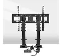 Supporto da parete per TV con meccanismo di sollevamento motorizzato, meccanismo di sollevamento con telecomando, doppia corsa di sollevamento del motore, 120 cm, per TV da 55" a 90", supporto TV fino
