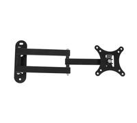 Supporto da parete per TV da 27", in acciaio inox, girevole da 9,94 cm, supporto da parete resistente da 1,5 mm, per TV LCD fino a 10 kg, con regolazione dell'inclinazione, ideale per casa, ufficio