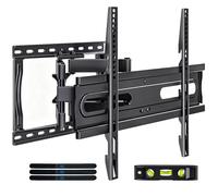 Supporto da parete per TV da 32 a 65 pollici, supporto girevole e inclinabile, staffa TV Full Motion con doppio braccio articolato, adatto a perni da 16", VESA max 400 x 400 mm