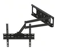 Supporto da parete per TV FORGING MOUNT con braccio articolato lungo 650 mm per TV piatte e curve da 26-60 pollici, supporto TV angolare girevole e inclinabile supporto da parete per TV fino a 35 kg, 