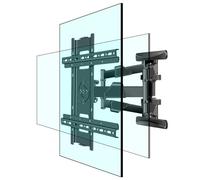 Supporto da parete per TV girevole verticale e orizzontale per schermo LED LCD da 37-70 pollici, supporto girevole e inclinabile, VESA massimo 400×400 mm, peso fino a 83 libbre