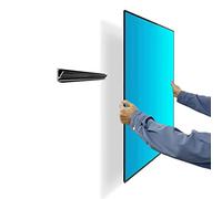 Supporto da parete per TV senza perni, nessun danno, nessun trapano, senza viti, facile da installare, staffa per barra compatibile con TV VESA da 12 a 55 pollici fino a 44,9 kg, include livelli