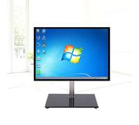 Supporto da Parete per TV, Supporto da Tavolo per TV, Supporto Universale per TV con Cuscinetto in Gomma Antiscivolo, Base da Tavolo per TV con Base in Vetro temperato, Adatto per TV a Basso Profilo