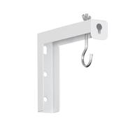 Supporto da parete per TV, Supporto Per Schermo Per Proiettore Elettrico, Staffa A Parete Estensibile E Telescopica Per Montaggio A Soffitto A Forma Di L(WHITE_EXTENDED AND WIDENED)