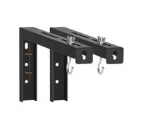 Supporto da parete per TV, Supporto Per Schermo Per Proiettore Elettrico, Staffa A Parete Estensibile E Telescopica Per Montaggio A Soffitto A Forma Di L(BLACK_STANDARD MODEL)