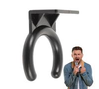 Supporto da parete | Piccolo gancio da parete nero per rophone cablato - Supporto per cavo, accessori per rophone, morsetto a clip, anello di supporto per la casa