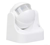 Supporto da parete regolabile con sensore di movimento PIR per esterni IP54 per una sicurezza efficace e controllo dell'illuminazione (bianco)