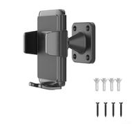 Supporto da parete regolabile per smartphone con rotazione di 360 gradi per dispositivi da 5,7 a 3,8 pollici di larghezza telaio in ABS compatto ingombro di installazione