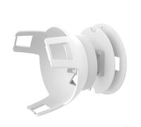 Supporto da parete salvaspazio per altoparlante EchoPOP con struttura in ABS e organizer per cavi per migliorare l'ordine della stanza (bianco)