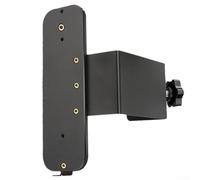 Supporto da parete senza trapano per videocitofono, staffa facile da installare per porte a battente verso l'interno da 0,6 a 2,3 pollici, design antifurto con struttura in plastica e metallo, nero
