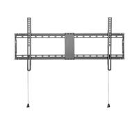 Supporto da parete ultra sottile per TV a schermo piatto da 39 a 55 pollici, nero opaco, design elegante, staffa fissa, salvaspazio, facile installazione, perfetto per soggiorno e home theater