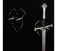 Supporto da parete verticale in acrilico trasparente per spada,katana o ascia - Supporto per spada a parete minimalista, esposizione per spada samurai, decorazione medievale (Trasparente, 1 set)