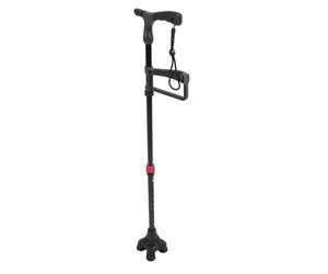 Supporto da Passeggio Regolabile in Alluminio con Maniglie Antiscivolo, Adatto per Altezze Comprese tra 145 e 195 Cm, 10 Marce Regolabili