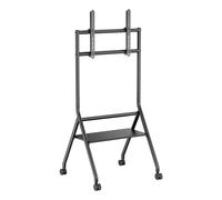 Supporto da pavimento Aisens con vassoio e ruote per schermi da 37-86" VESA fino a 600x400mm