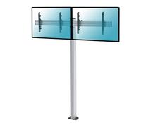 Supporto da pavimento avvitabile Kimex per 2 schermi TV 50"-55" Altezza 240 cm VESA 600x400 Max. 50Kg